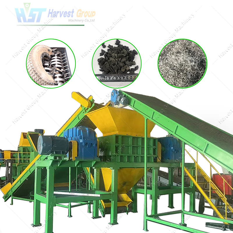 Industrial Used Tyre Shredder Mobile Portable Whole Waste Truck Tire Shredder Machine For Sale portable tire shredder for sale