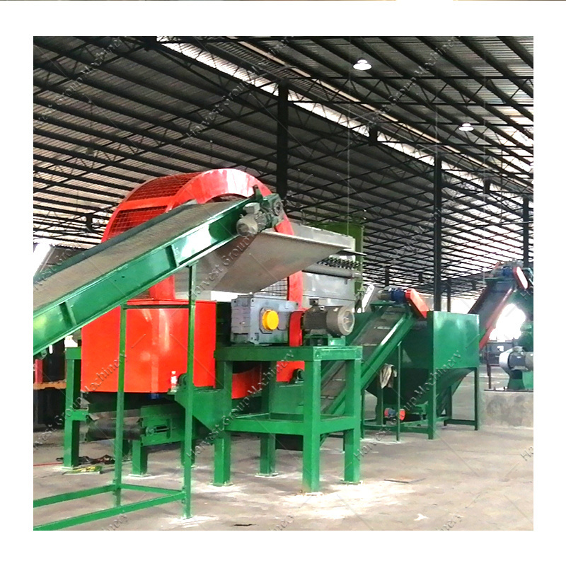 Full Automatic Waste Tyre Crusher Shredder Recycling Machine Fully Automated Rubber Granulator and Fine Rubber Grinder