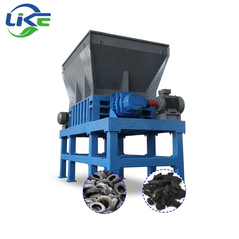 tyre chipper tyre crushing machine tire shredder for rubber