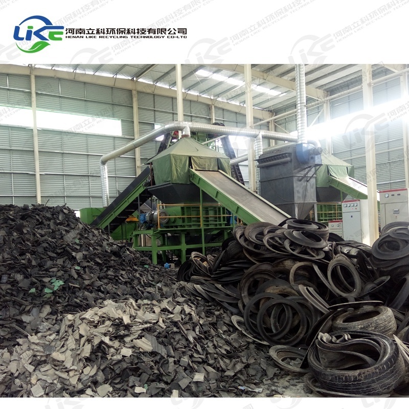 tyre shredding grinding machine used tire recycle machine shred tires into crumb rubber