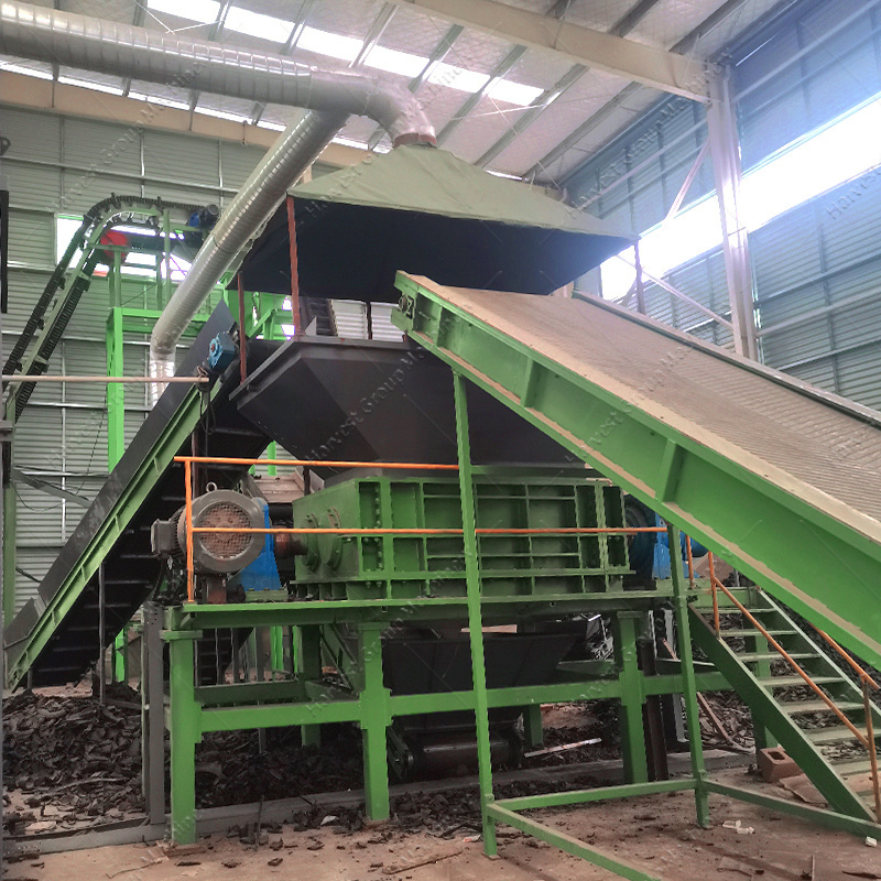 Fully automatic high quality tyre recycling machine line Rubber Products Factory Commercial Waste tyre recycling equipment