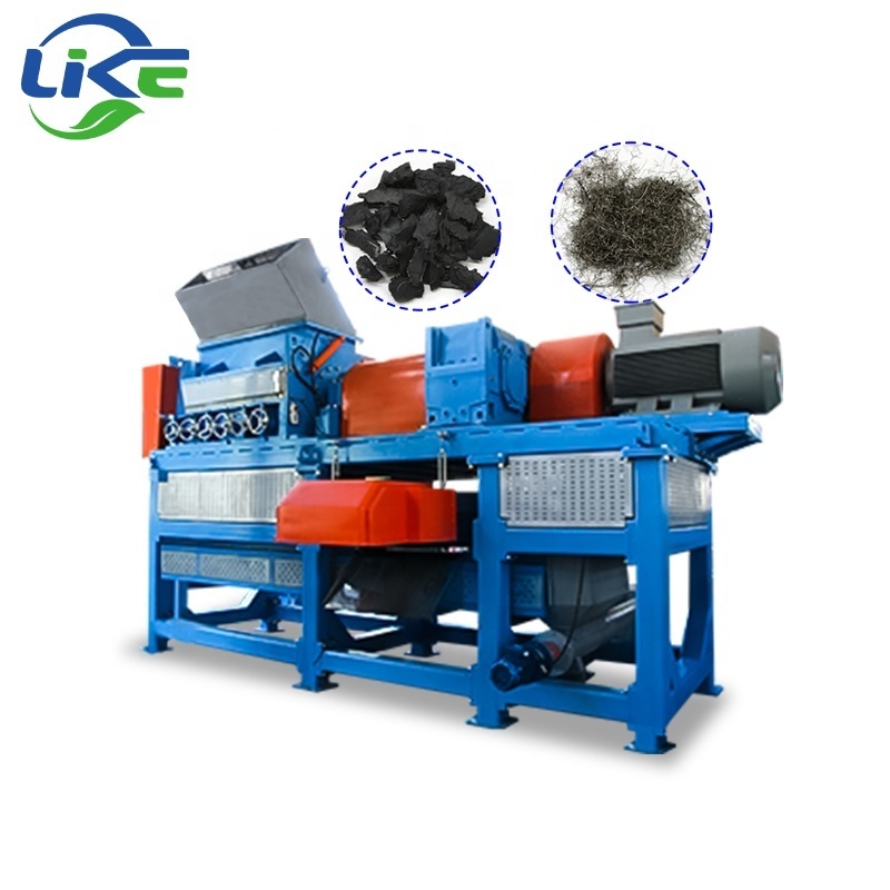 tyre recycling business tire mulching machine tyre shredder for sale