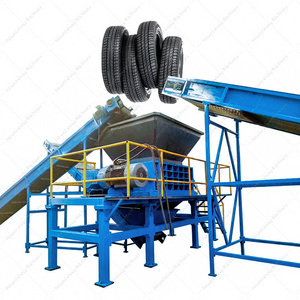 Full automatic customizable tire recycling machinery Tire Shredders Equipment Scrap Tire Recycle Shredding Crusher Machine