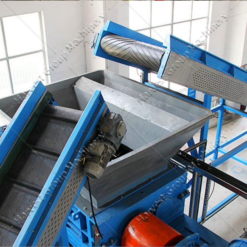 Fully automatic Powerful Tire Crusher Whole Tire Shredder Machine and Tire Grinder Machine