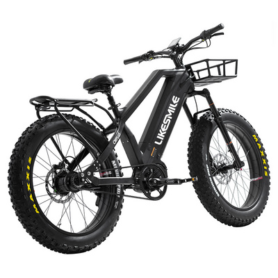 Wholesale 48v 1000w electric bike fat tire electric bicycle 26inch ebike beach cruiser for sale