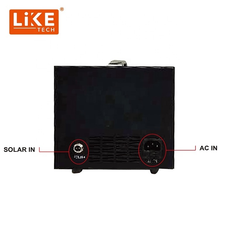 LikeTech 300 500 1000W  back up electricity home light kit solar panel with battery+inverter+ PWM Controller solar energy system