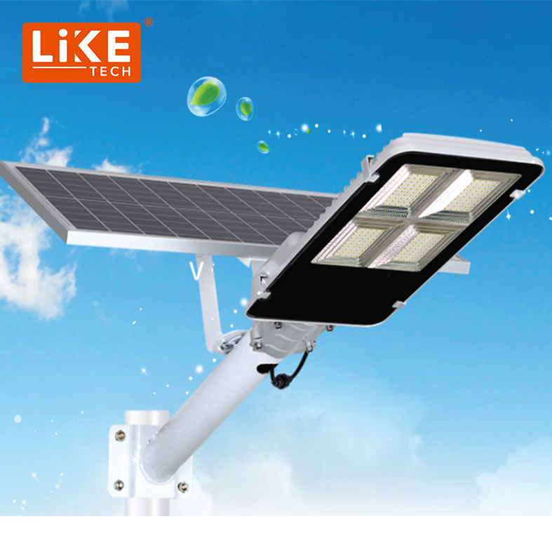 LikeTech large-capacity battery always on for 12 hours 100W 300W600W1200W1800W engineering led solar street light outdoor