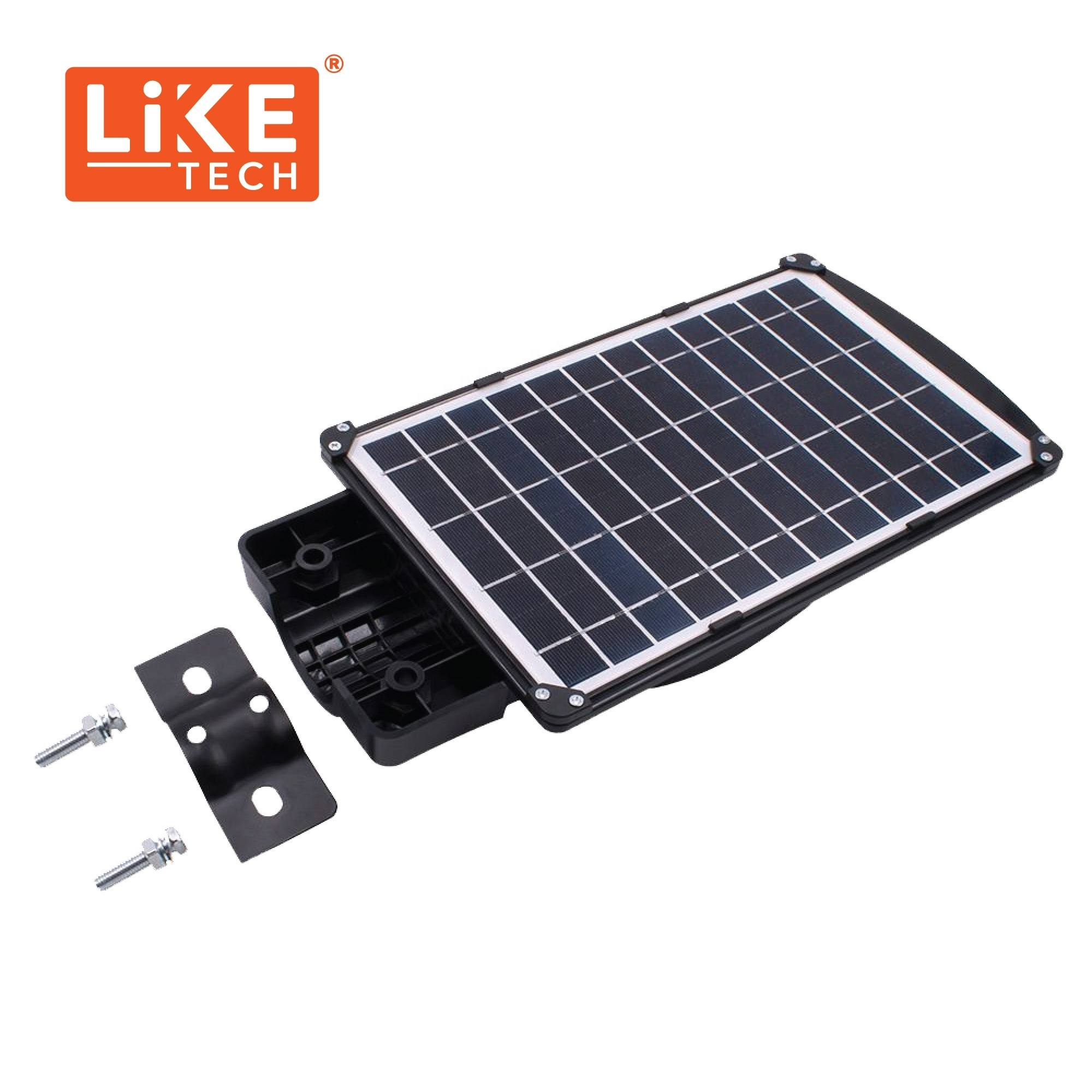 LikeTech Led Solar Street Light All-in-One PIR Motion Sensor Light Up All Night Energy Saving Led Solar Street Light