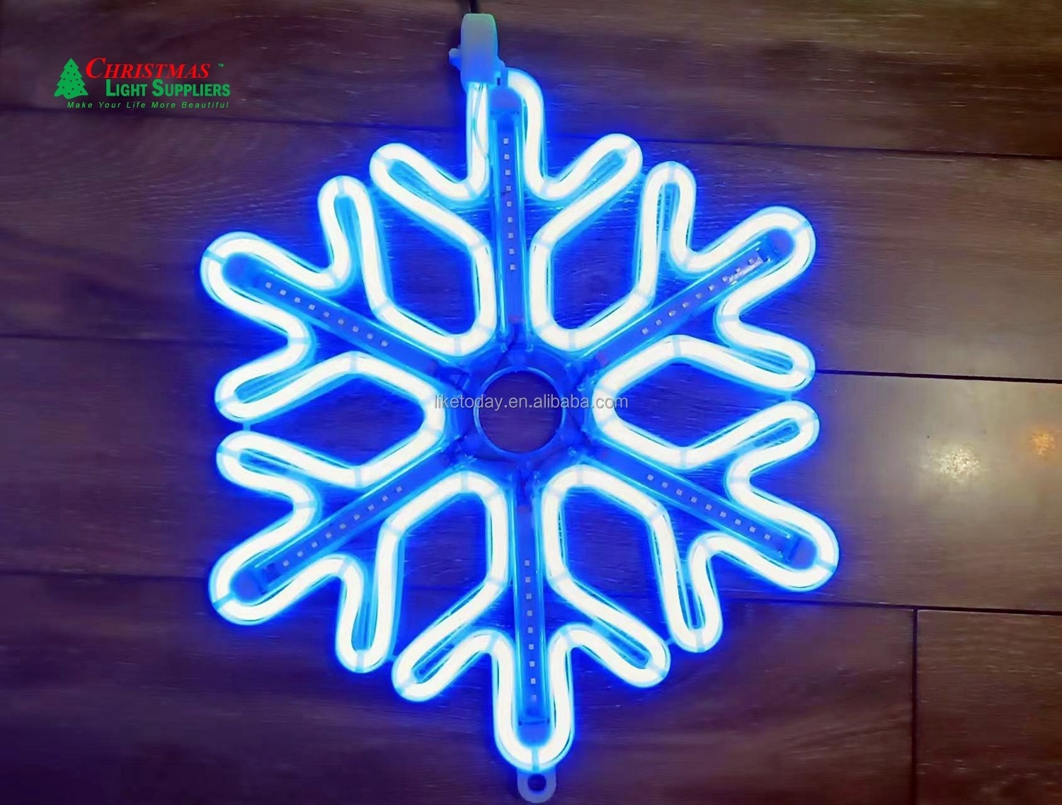 15.7in  40cm snowflake LED lights Star Snowflake solid steady led hanging LED window tree Christmas lights