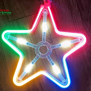 30cm  LED lights Star icicle shaped Meteor shower Twinkling sparkling led hanging Christmas party wedding Motif  lights