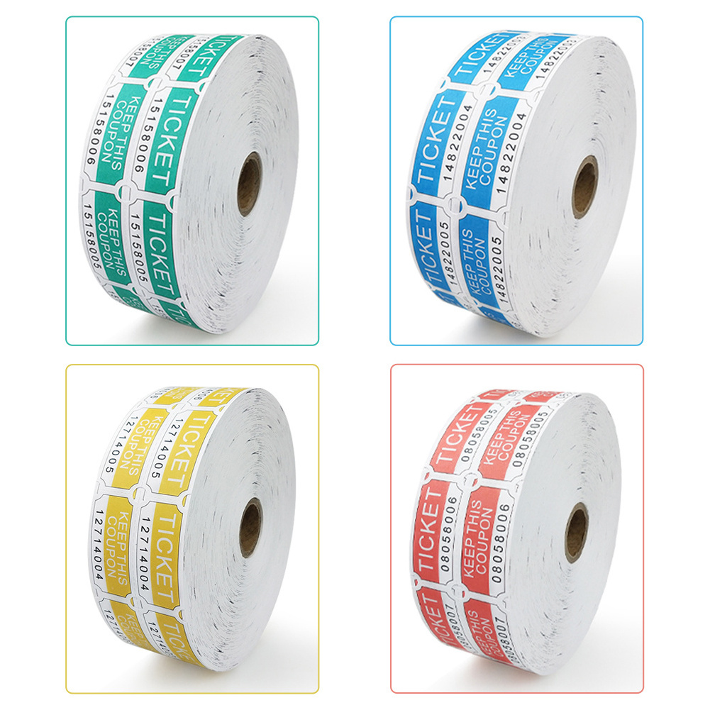 2000 Sheets Large Roll Pull Tab Continuous Numbering Accept Custom Colors and Logos Offset Printing Lottery Tickets Sweepstakes