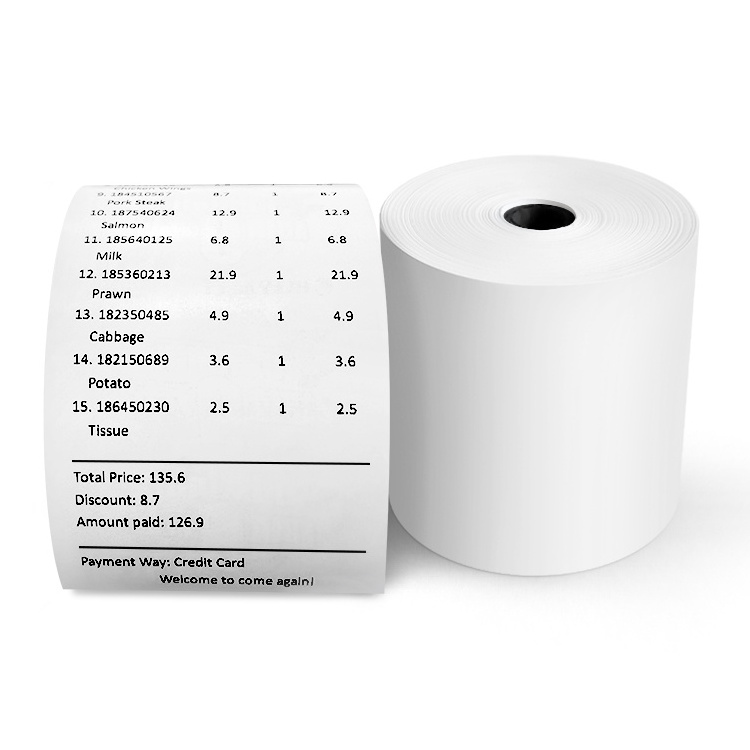 57mm 80mm Pos Terminal Cash Register Paper Factory Supplier Thermal Paper Roll