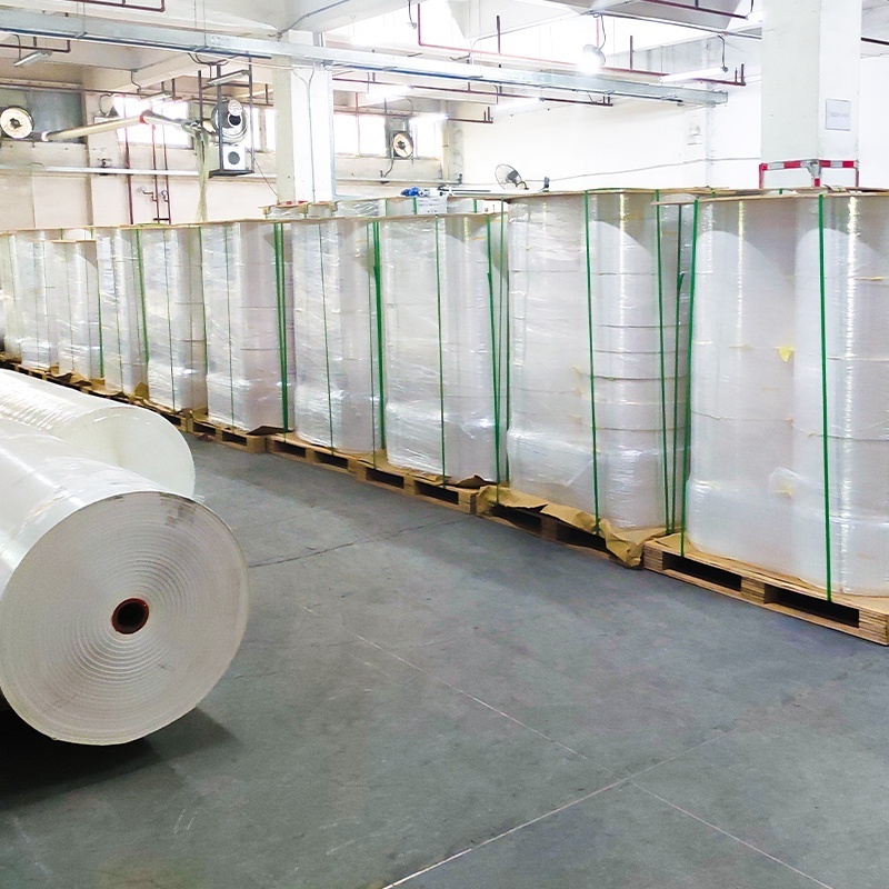 Likexin Factory price for thermal transfer label jumbo rolls Semi glossy label Self Adhesive Paper Label