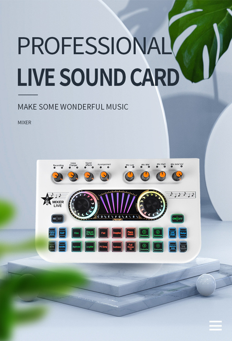 iSong oem new musical equipment instrument music production xlr 48v sound cards chip interface