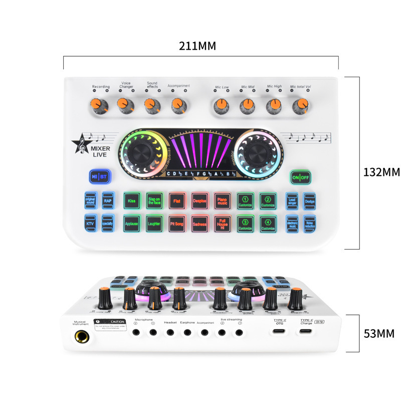 iSong oem new musical equipment instrument music production xlr 48v sound cards chip interface