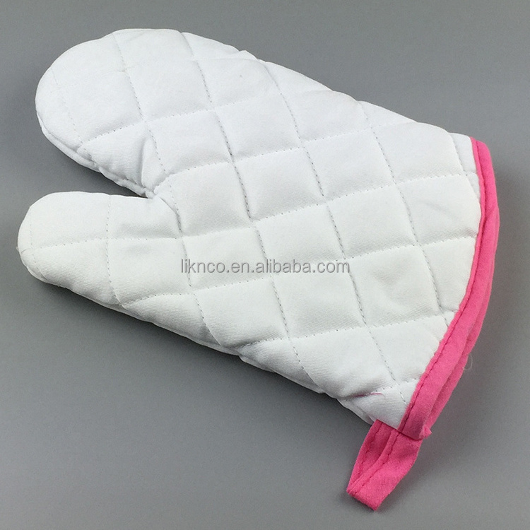 Excellent Quality Heat Resistant 200 Degrees Cotton Bbq Glove / Oven Mitts