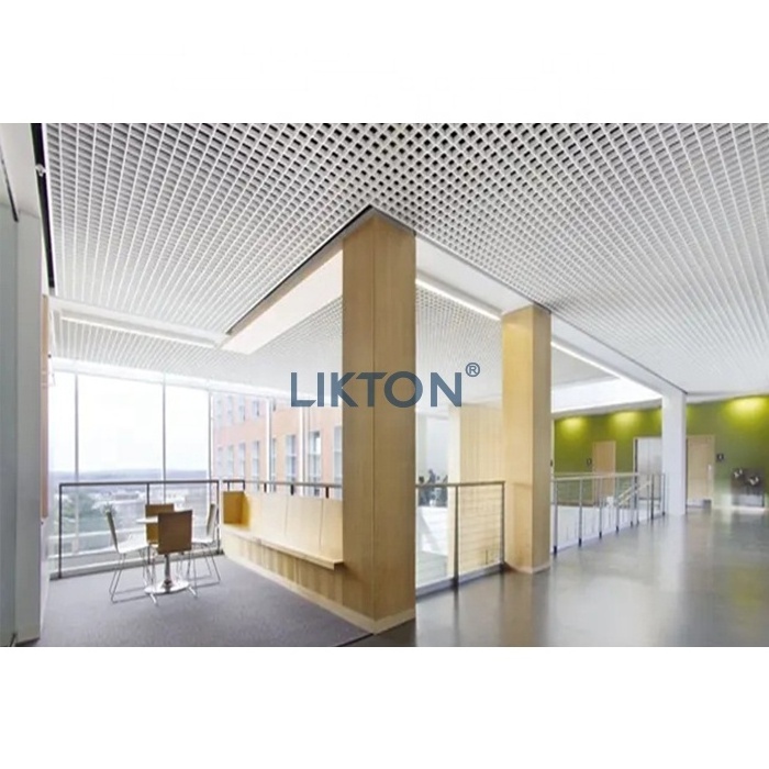 Hot sale Suspended Open Ceiling Premium Aluminum Grid Ceiling Interior Exterior Decor Sound Proof Ceiling Panel