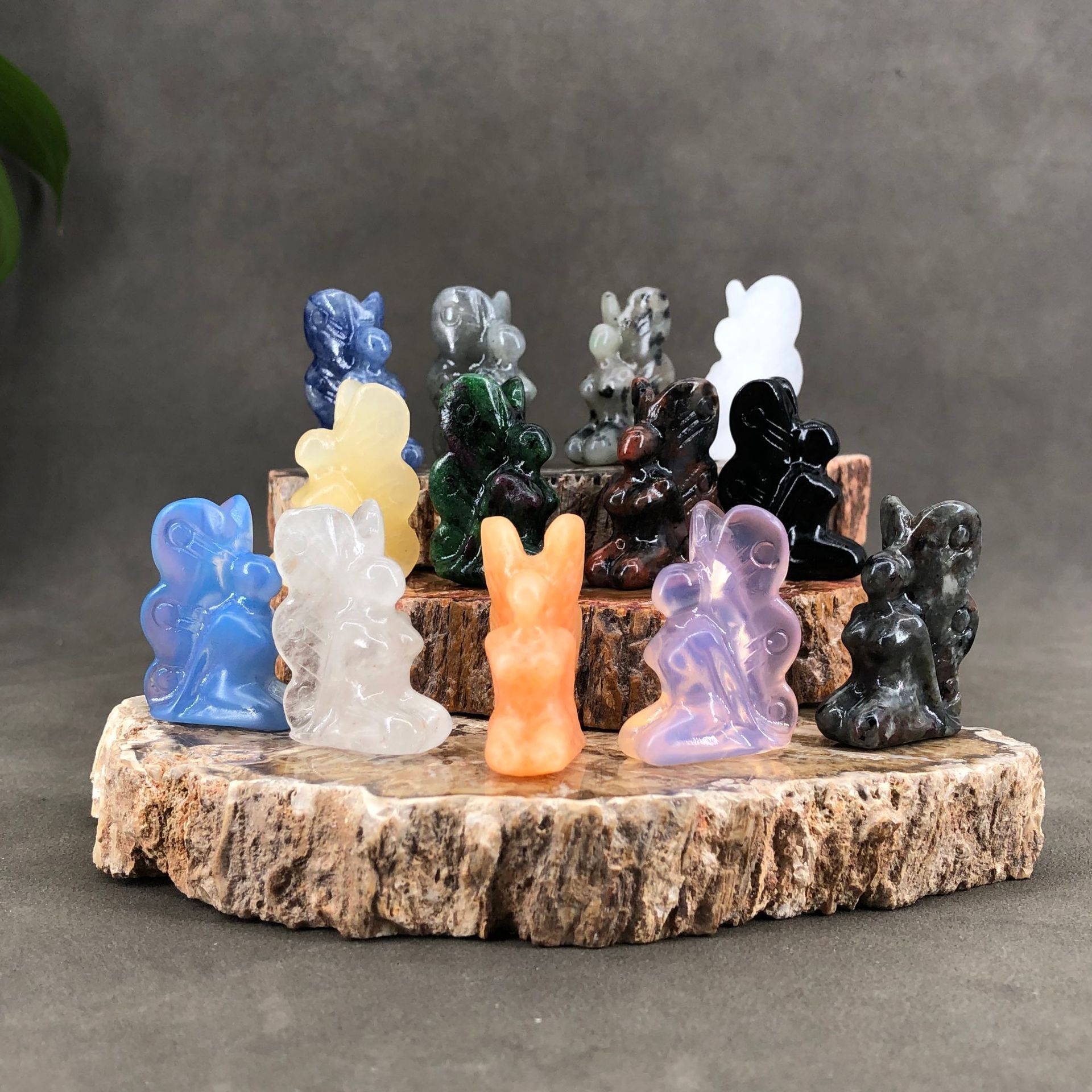 Natural Hand Carved Obsidian Carving Butterfly Girl Fairy Healing Crystal Crafts Statue Gemstone Home Decoration