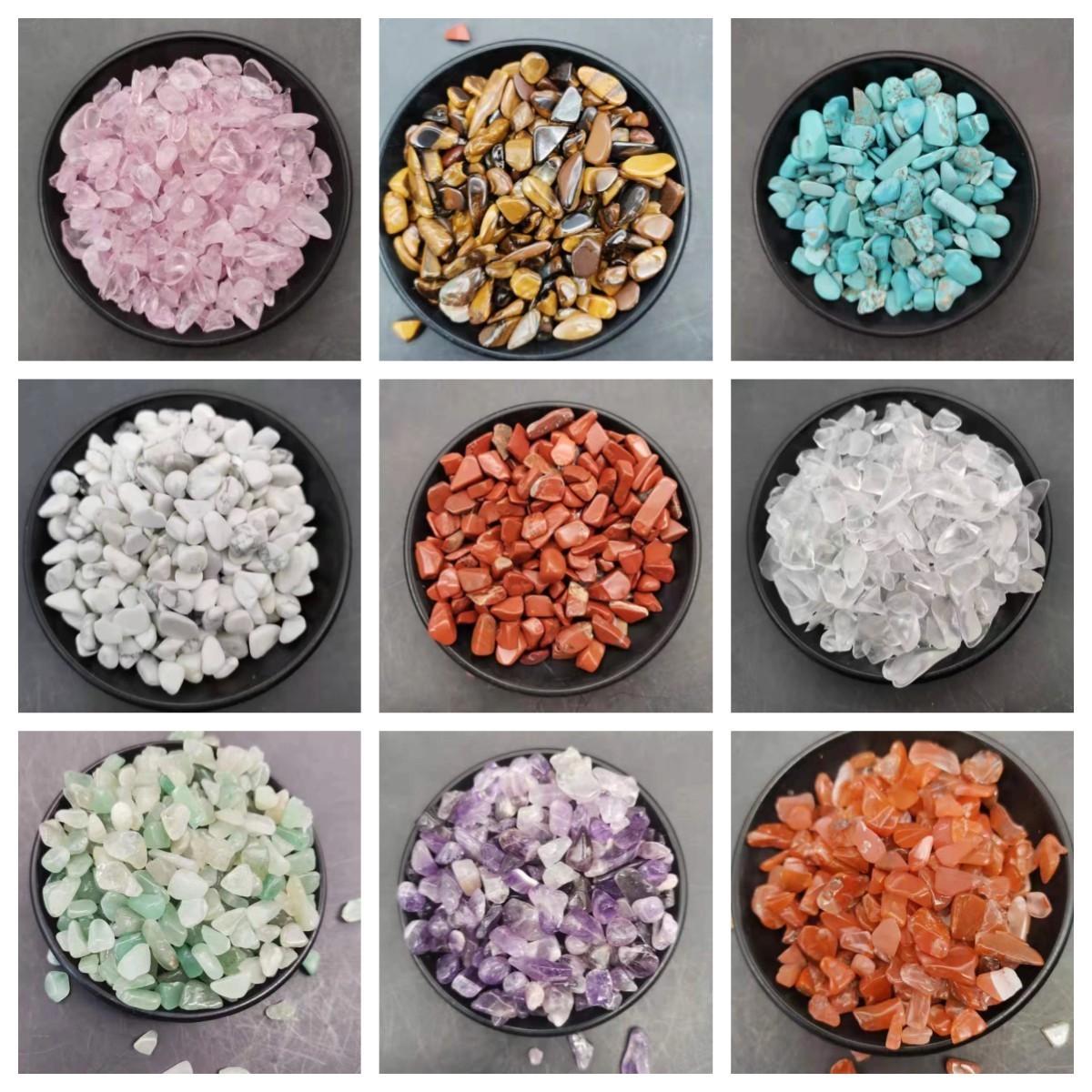 Bulk Tumbled Chips Stones Crushed Crystal Quartz Natural 7 Chakra Gemstone Vase Filler Rocks Succulent Plant Small Fish Tank