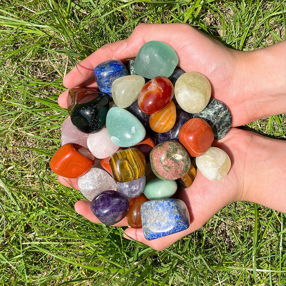 Polished Tumbled Stones And Healing Crystals Bulk Rocks Gem Stones for Tumbling Home Decoration Reiki Gifts Therapy Beginners