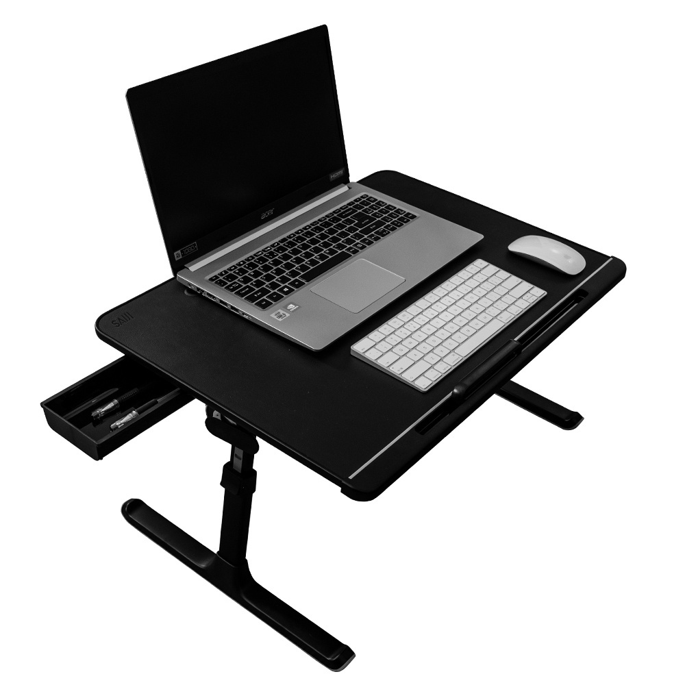 Saiji meja laptop mesa gamer ajustable multifuncional graduable plegable para laptop verde mesas portatil para laptop cama