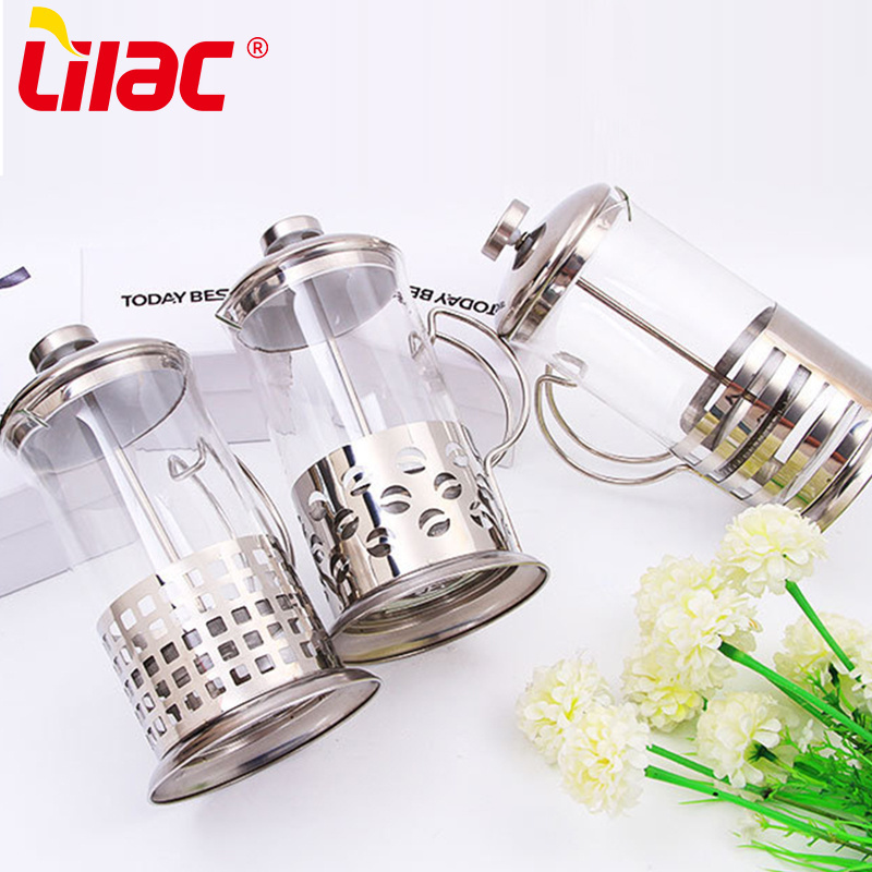 Lilac BSCI SGS LFGB 350ml 600ml 800ml 1000ml cafetiere siphon french coffee press travel mug mini coffee press