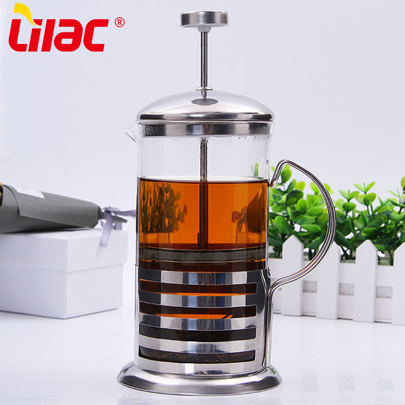 Lilac BSCI SGS LFGB 350ml 600ml 800ml 1000ml cafetiere siphon french coffee press travel mug mini coffee press