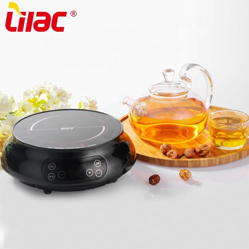 Lilac 1100ml BSCI SGS LFGB automatic hot sale heat resistant borosilicate clear glass teapot tea set with warmer