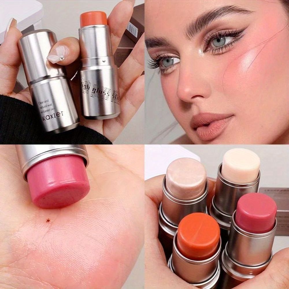 Clear Highlight Stick Watery Multi-Use Makeup Blush Stick Beauty Solid Moisturizer KAXIER Long Lasting Waterproof Blush Stick