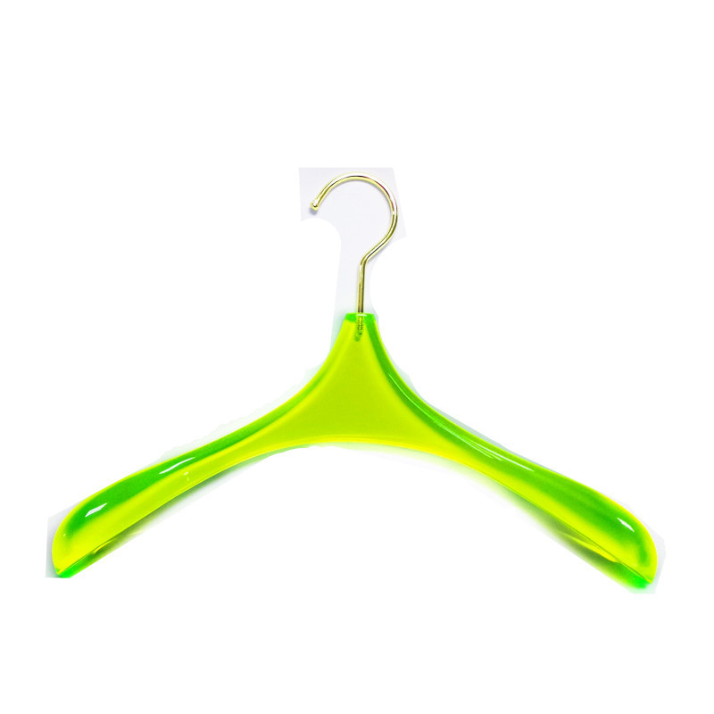 hot sale factory price  adjustable clothes hanger acrylic rack clip hangers acrylic garment hanger