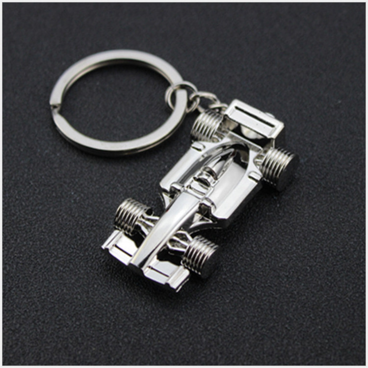 Lilangda 2023 F1 All-wheel Car Key Chain Personalized Car Pendant Gift Key Ring Gift Key Chain Sublimation Formula 1 Keychain