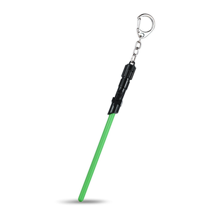 Lilangda Wholesale Cosplay Toys War keychain Star Metal Lightsaber Light Saber Telescopic Figure Toys Lightsaber Keychain