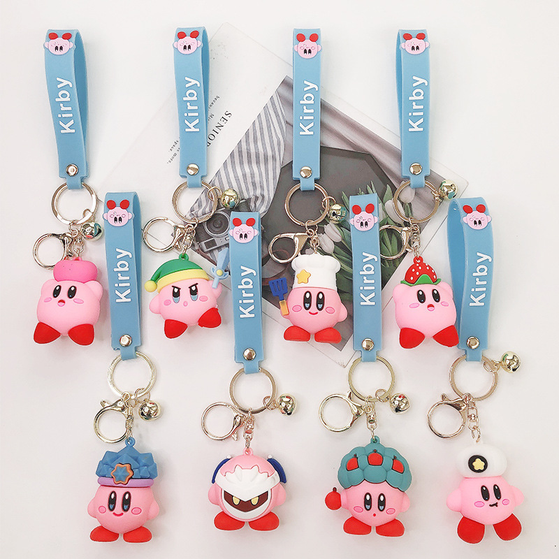 Customised 3d 2d Anime Keychain Logo Rubber Strap Cartoon Pendant Boba Key chains Charm Puffy Animated Precio Soft Pvc Keychains