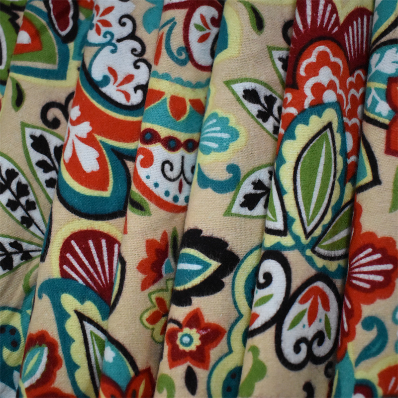 Printed cotton Flannel Fleece Fabric in stock flannel printed fabric