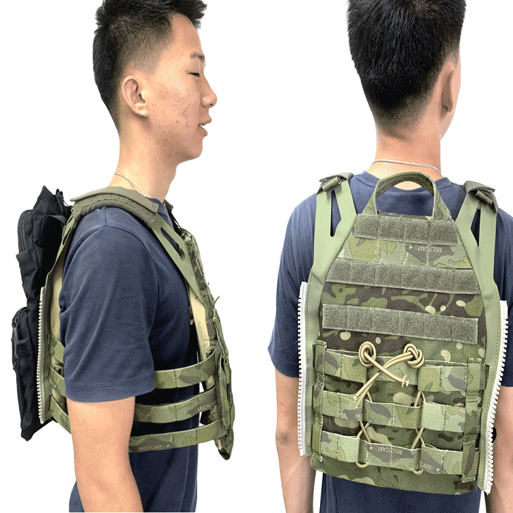 Custom Quick-break Tactical Vest Green Training Vest Comfortable Breathable CS Field vest