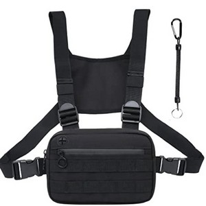 Outdoor Training Chest Bag Hiking Molle Adjustable Pouch Men's Tactical Vest Chest Rig Bag