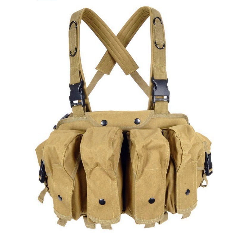 chest rig Molle safety equipment tactics vest tool carrier long rope vest