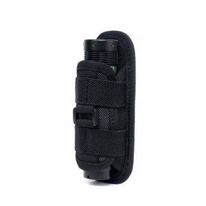 Tactical 360 Degrees Rotatable Flashlight Pouch Belt Holster Torch Case