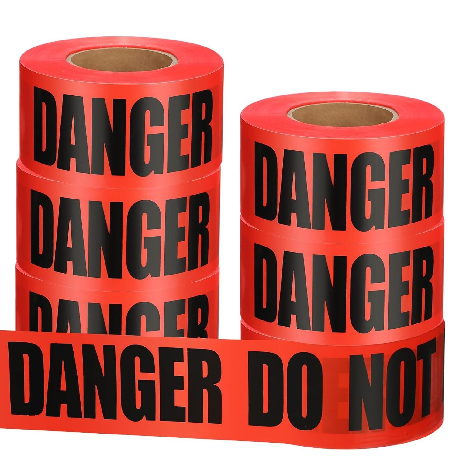 Custom underground detective warning tape marker tracer tape magnetic caution tape stainless steel wire