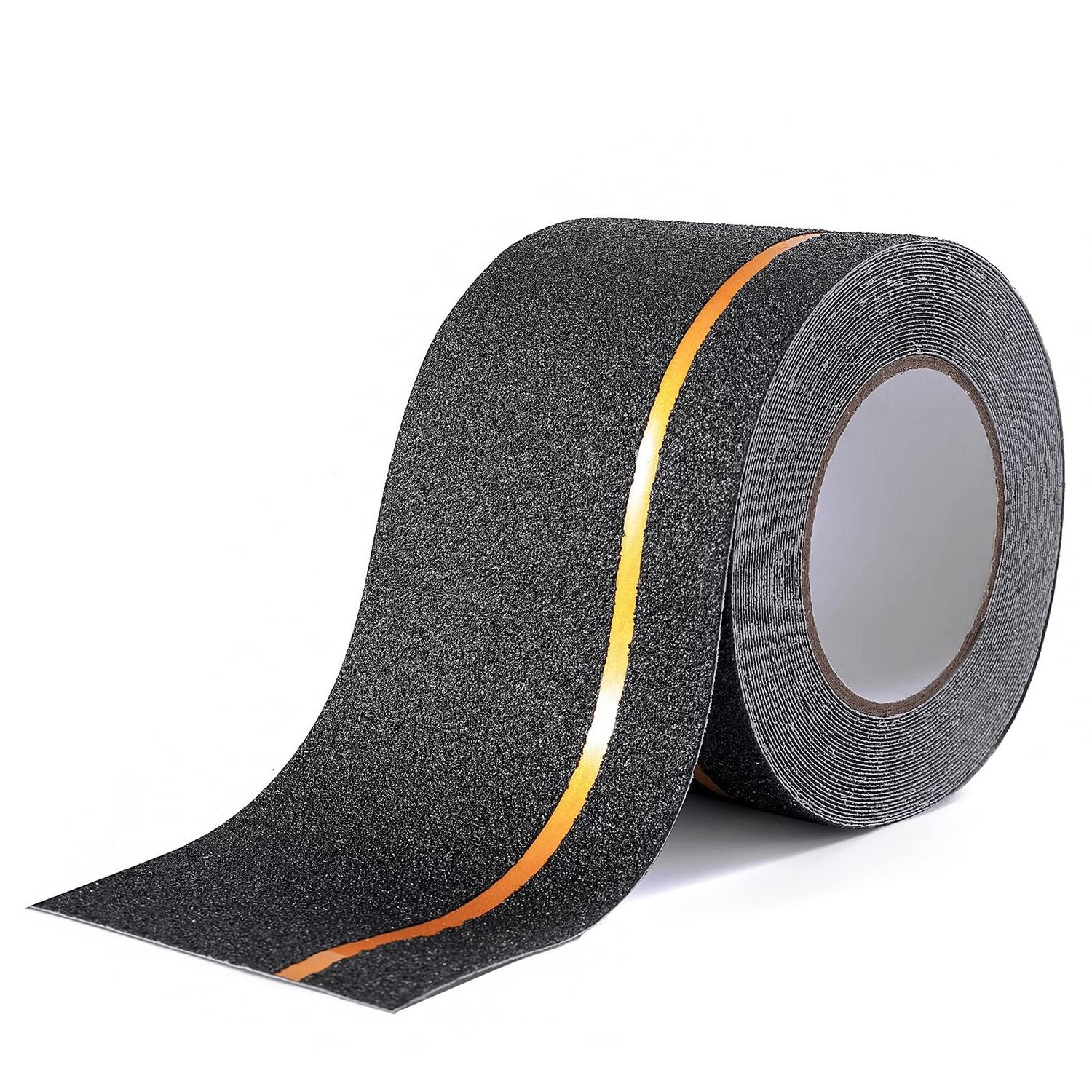 Custom Solvent glue Black Yellow strong Adhesive Safety Waterproof Sole Reflective Outdoor Anti slip Glow PET Stair Floor Tape