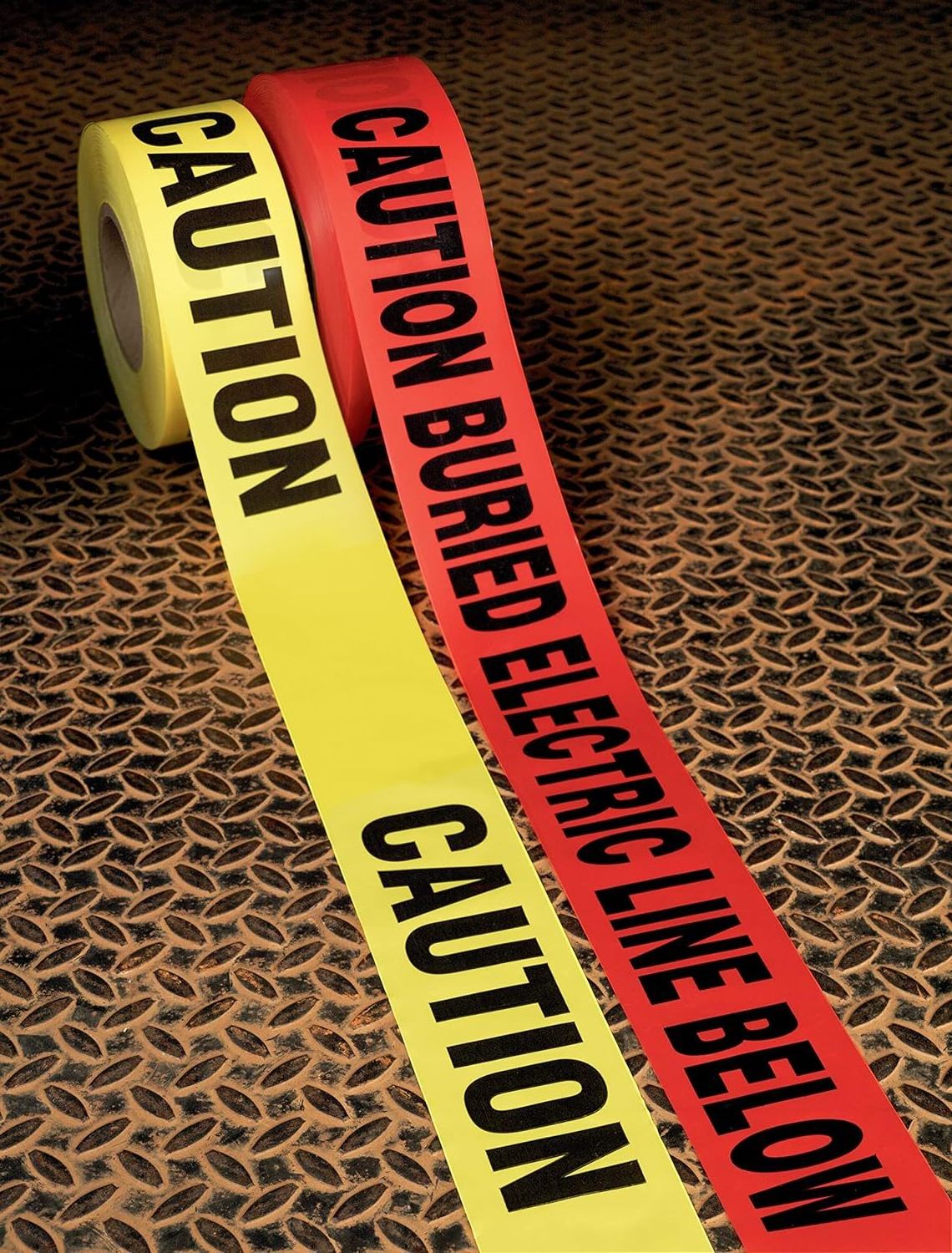 Custom underground detective warning tape marker tracer tape magnetic caution tape stainless steel wire