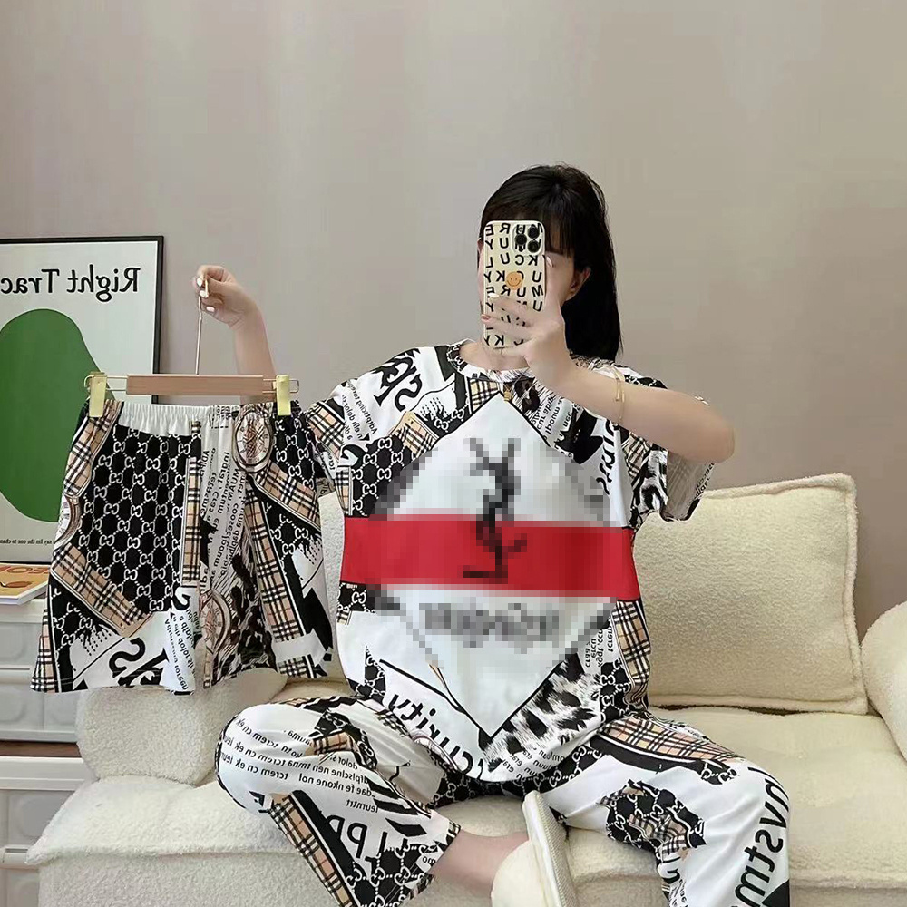 Soft Comfortable Pyjamas Women's Clothing Ladies Three-piece Pijamas Mujer Cartoon Character Sleepwear Femme Plus Size Pajamas