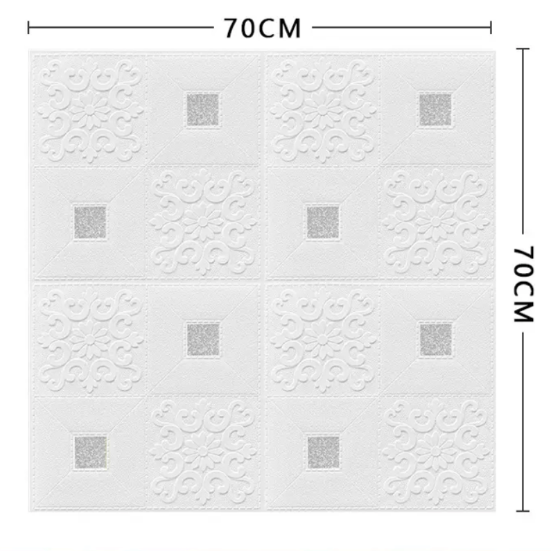 Wholesale self-adhesive 3D three-dimensional wall stickers with soft package brick patterns