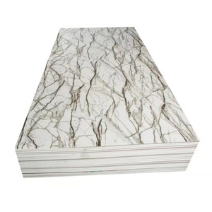 1220mm*2440mm*2mm uv board pvc marble sheet decorative plastic wall panels