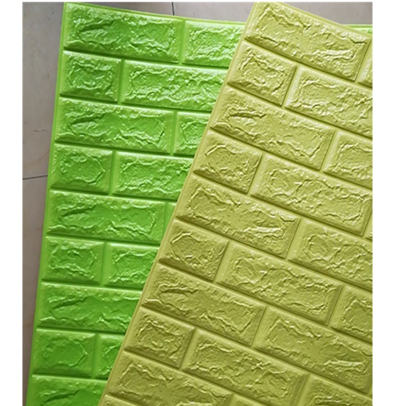 Colorful Pe Self-Adhesive 3D Brick Wall Paper Rolls