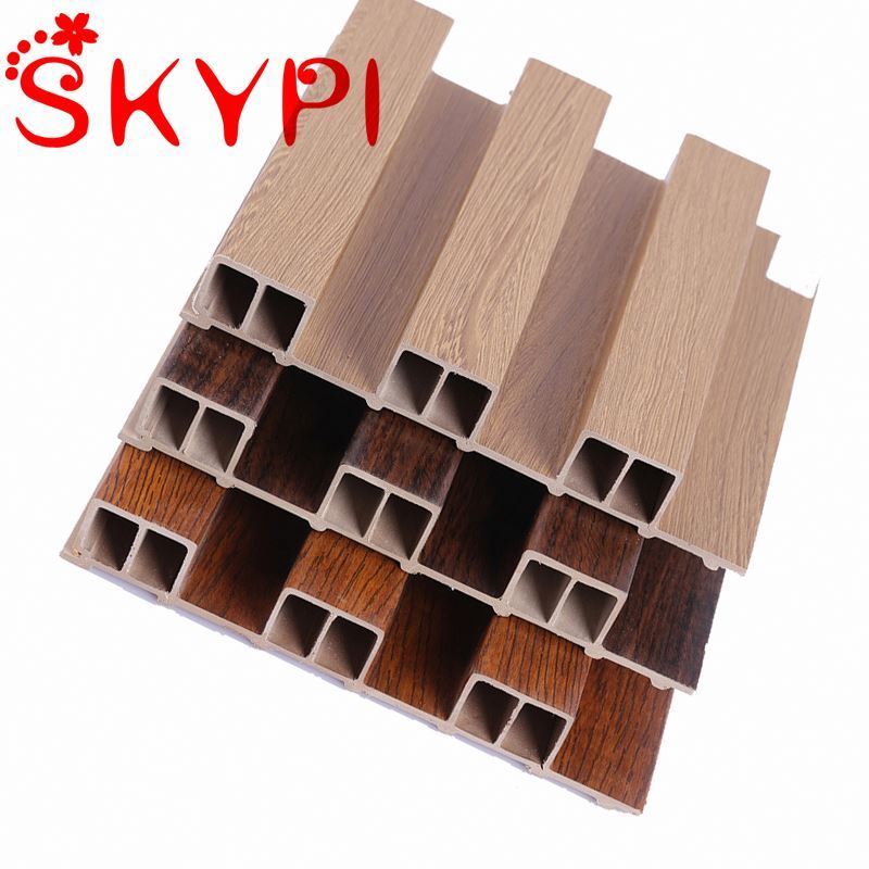 Factory Cheap Decoration Pvc Board Price 18Mm White Oak Slatted Wall Panels 3D Embossed Wall Panels