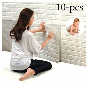 Wallpaper Factory 3D Wallpaper Bricks Self Adhesive Brick Wall Panels Foam Wall Stickers 70x77cm