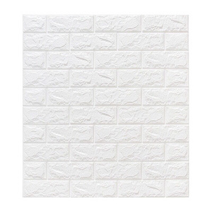 Ecofriendly Fashion 3D Korean Design Foam Tiles Wall Paper Wall Coating 3D Effect Wood Wall Panel 3D Lightweight Foam Wallpaper