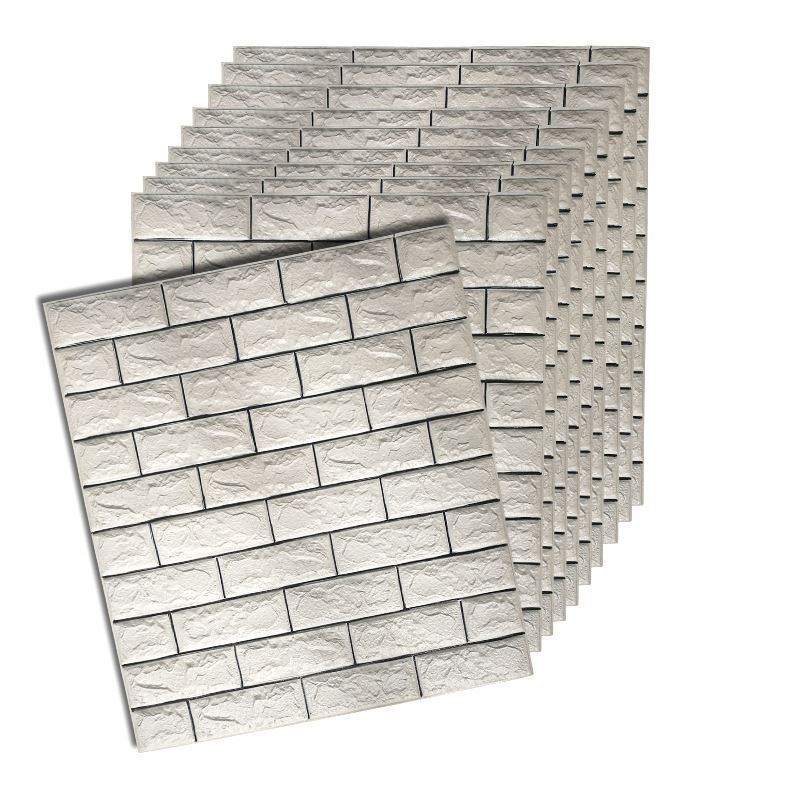 3d papel pintado/flexible wall tile 3d relief brick wallpaper