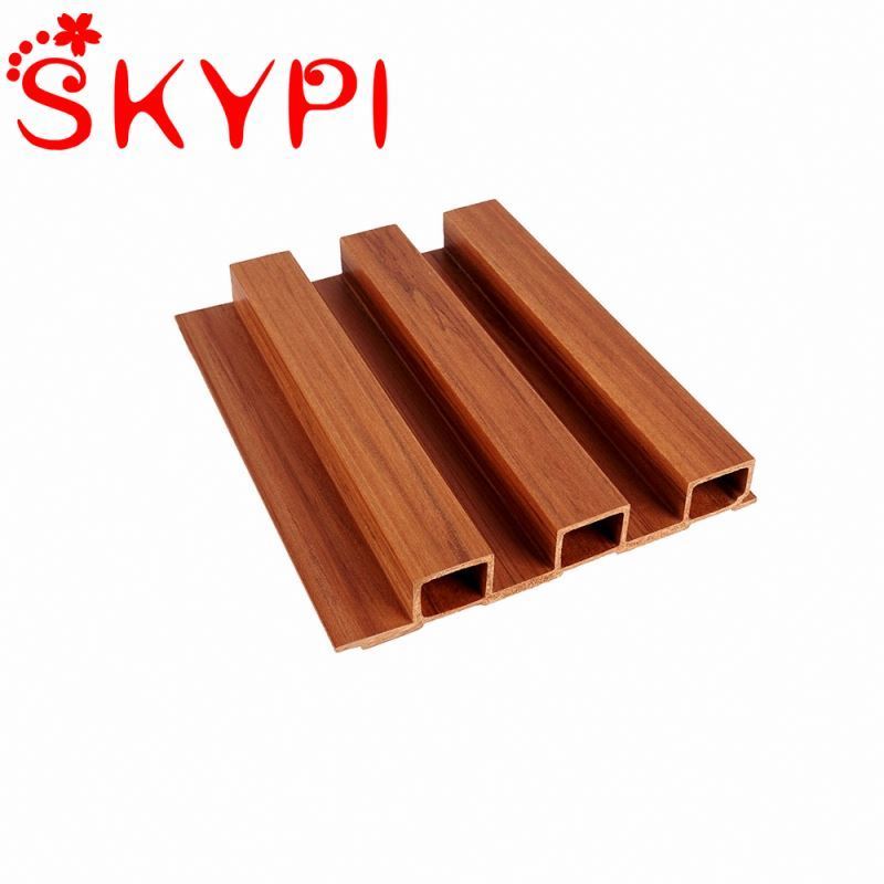 Wooden Grain Accent Wall Planks Wavy Textured Wall Panels Spandrel Panels Cladding Pvc Panels For Exterior Wall